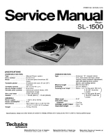 Technics - SL-1500 - Service manual 